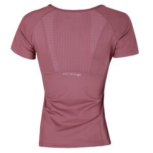 Fashion Ladies Round Neck Yoga Top Short Sleeve