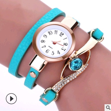 Fashion casual ladies winding table, big eyes ladies winding watch bracelet watch - Image 4