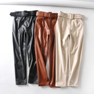 Hot ladies leather pants
