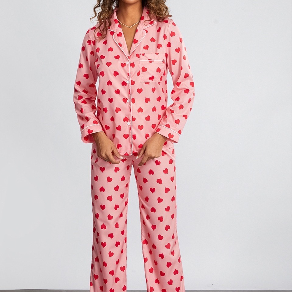 Cartoon Cute Thin Loungewear Suit - Image 3