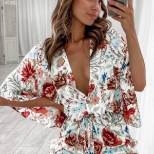 Rompers Wide Leg Playsuit Jumpsuit Women Fashion Bodysuit