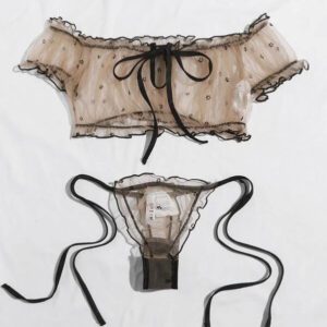 Sexy Lingerie Women Erotic Lace Babydoll Bra Porn Thong Sex Underwear Sleepwear Lenceria Lace Porn Bras Underwear Set Panties