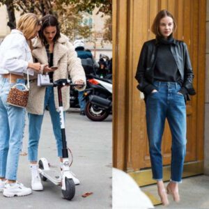 Ladies Loose Casual Denim Trousers