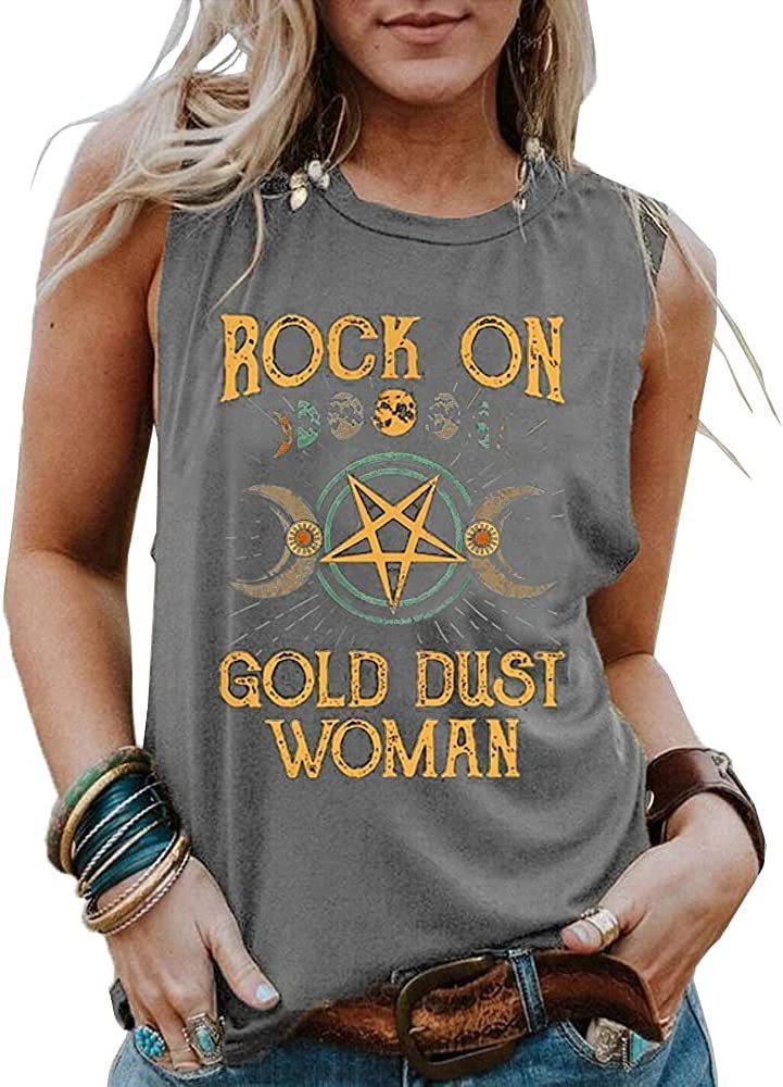 New Ladies Printed Tank Top Crew Neck Boho - Image 4