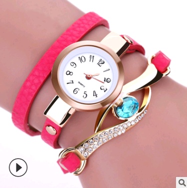 Fashion casual ladies winding table, big eyes ladies winding watch bracelet watch - Image 5