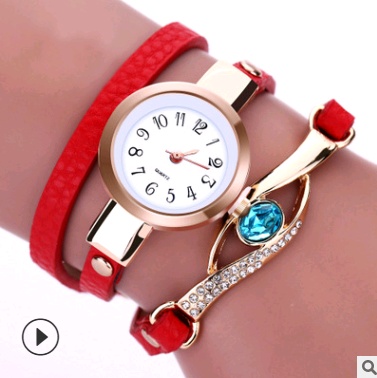 Fashion casual ladies winding table, big eyes ladies winding watch bracelet watch - Image 6