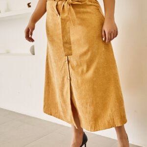 Single-breasted A-line skirts