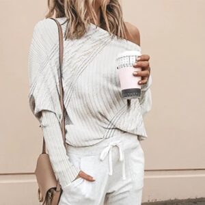 Ladies Sweater Ladies Retro Top Lazy Knitted Cashmere Sweater