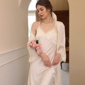 Women's Fashion Simple Halter Lace Loungewear Set