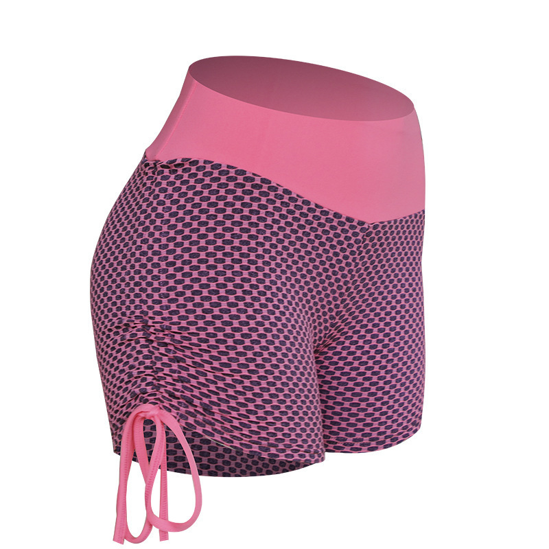 Fashionable Ladies Mesh Honeycomb Yoga Shorts - Image 6