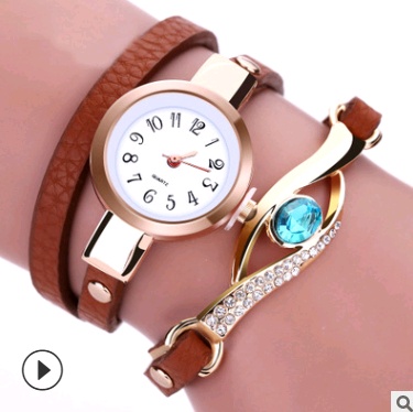Fashion casual ladies winding table, big eyes ladies winding watch bracelet watch - Image 7